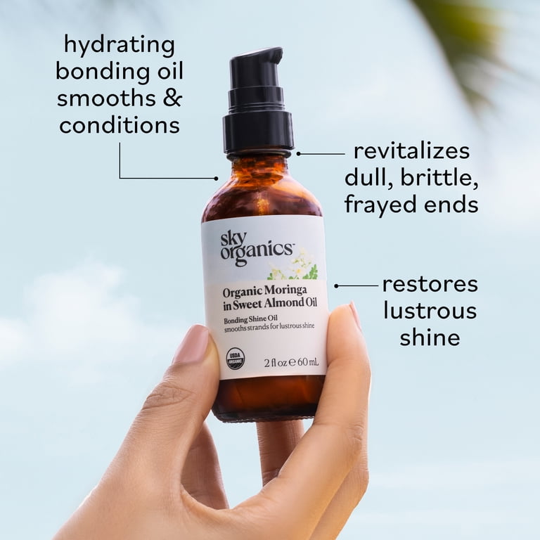 Sky Organics Organic Moringa in Sweet Almond Oil to Smooth Hair