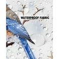 thumbnail image 5 of Pack of 2 Outdoor Pillow Covers, Christmas Blue Robins on Pine Tree Winter Berry Waterproof Square Throw Pillowcase Cushion Decorative Pillow Covers for Couch Patio Tent, 18x18 in, 5 of 6