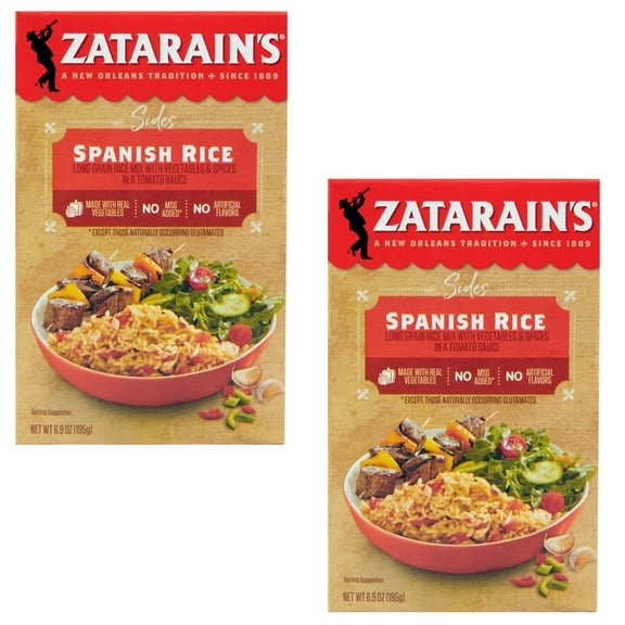 (2 Pack ) Zatarain's Non-GMO Spanish Rice, 6.9 oz Box