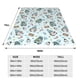 thumbnail image 3 of Balery Winter Wonderland Light Blue Manta de Felpa Suave y Acogedora – Cobija de Franela Aterciopelada para Cama, Lavable y Cálida para Sofá, Mascotas, Transpirable-60"x50", 3 of 7