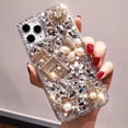 thumbnail image 2 of Funda de diamante de botella de perfume brillante de lujo para iPhone 15, 14, 13, 12, 11 Pro Max, X, XS, XR, 7, 8 Plus, cubierta trasera, 2 of 4