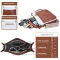 thumbnail image 3 of CAITINA Crossbody Bag Women Vegan Leather Hobo Handbag Trendy Crossbody Shoulder Bag Purses for Women with 2 Adjustable Straps, 3 of 6