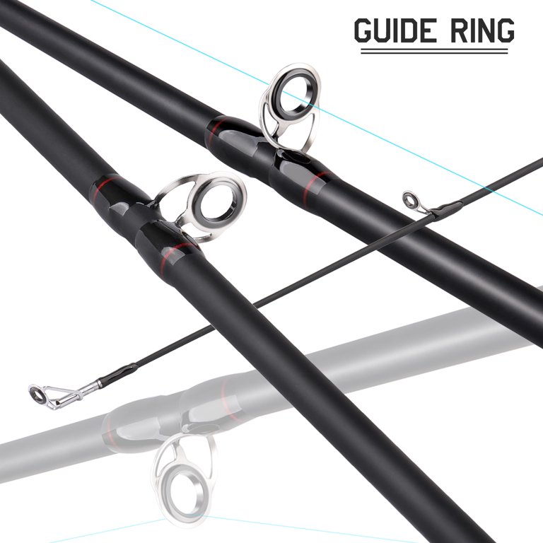 Sougayilang Surf Fishing Pole 2 Piece Spinning Rod & Casting Rod Ultra  Light for Big Game Fishing
