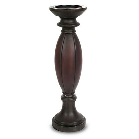 Wood Candle Holder, Espresso