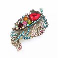 thumbnail image 4 of QQTDFG Vintage Style Multicolor Crystal Rhinestone Flower Leaf Brooch Pin Party Gift-default, 4 of 6