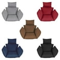 thumbnail image 3 of Egg Chair Cushion Replacement - Ultra Soft & Thick Swing Chair Pad with Headrest - Indoor/Outdoor Hanging Basket Seat Cushion, Removable & Washable Cover - Grey, 3 of 7