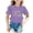 Purple, variant on Xijirk Girls Back to School Season Printed Tee Casual Fashion Round Neck Short Sleeve Comfortable T Shirt Top,8-9 Years