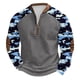 thumbnail image 2 of Blusas y camisas de manga larga con cuello redondo para hombre, sudadera con capucha de cuello redondo con cremallera y estampado, sudadera de manga larga, blusa de poliéster para hombre, 2 of 4