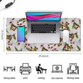 thumbnail image 5 of Long Mouse Pads for Desk,White Christmas Candy Cane Pattern Desk Mats on Top Of Desks, Desk Mouse Pad Extra Large with 3mm Non-Slip Base and Stitched Edge for Gaming,Office,Work,Home 35.4x15.7in, 5 of 5