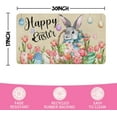 thumbnail image 3 of Easter Door Mat,Spring Bunny Eggs Tulip Floral Indoor Outdoor Non-Slip Doormat,Entryway Front Porch Easter Rabbit Welcome Door Mat Colorful for Entrance Decor 30" x 17" (Happy Easter), 3 of 6