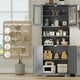 thumbnail image 5 of Gabinete Alto para Baño, Gabinete Independiente con 4 Puertas y Estantes Ajustables, Mueble Moderno para Almacenaje en Cocina, Despensa o Sala, 5 of 9