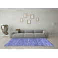 thumbnail image 3 of Ahgly Company Machine Washable Indoor Rectangle Abstract Blue Modern Area Rugs, 3' x 5', 3 of 4