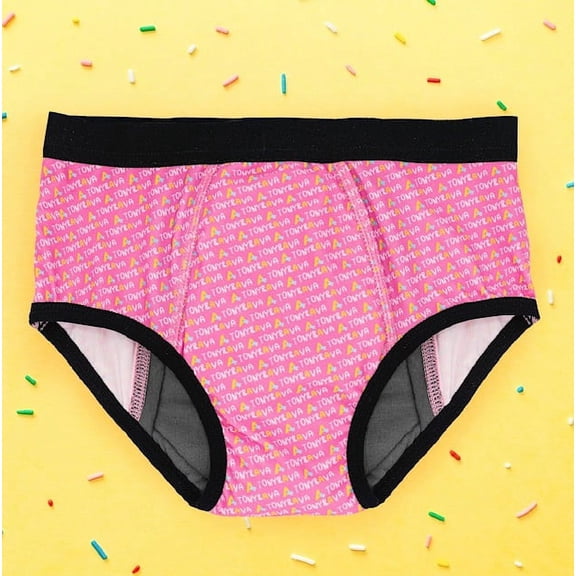 Tony & Ava Pull Ups Underwear for Kids, Highly Absorbent Potty Training & Soft Cotton Girls underwear, Machine-Washable, Overnight, Snug Bikini Fit Underwear for Girls Pink Logo X-Small.