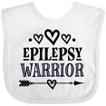 thumbnail image 3 of Inktastic Epilepsy Warrior Awareness Support Girls Baby Bib, 3 of 4