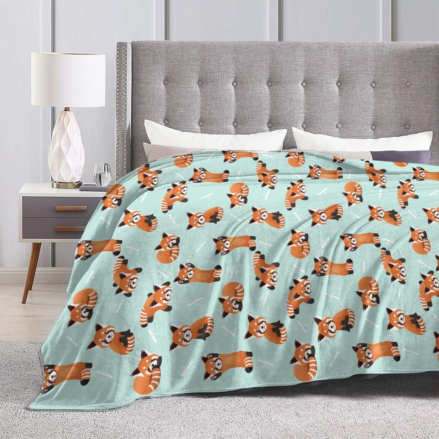 Red Panda Gifts Flannel Fleece Throw Blanket Warm Cozy Plush Bed Blankets for Sofa Couch Bedroom 60"X50"