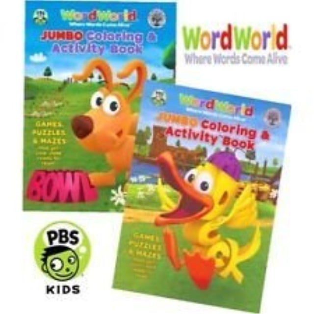 Download Wordworld Jumbo Coloring And Activity Book Set 2 Coloring Books Walmart Com Walmart Com