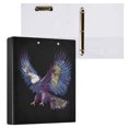 thumbnail image 2 of joogoo Eagle-a1 Hardcover 3 Ring Binder 1.5" Round Rings Interior Pockets Binders Organizer 1 Pack, 2 of 9