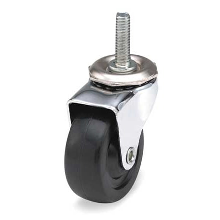 MASTER CASTER 32707 Swivel Stem Caster, 2 In, 75 lb, Rubber