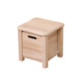 thumbnail image 2 of Reposapiés de madera con cajón de almacenamiento Reposapiés Banco pequeño Reposapiés 30cmx30cmx30cm, 2 of 9