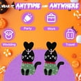 thumbnail image 5 of DESIGNICE Halloween Earrings,Green Cat Goth Earrings,Acrylic Not Fade Statement Earrings for Women,Green, 5 of 7