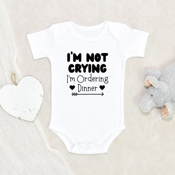 Newbabywishes - Funny I'm Ordering Dinner Baby Clothes for Boys and Girls - Newborn Baby Clothes