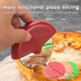 thumbnail image 2 of TUWABEII Stainless Steel Circular Pizza Knife Inventive Cake Maker Kitchen Baking Tool With Protective Cover Pizza Wheel, 2 of 2