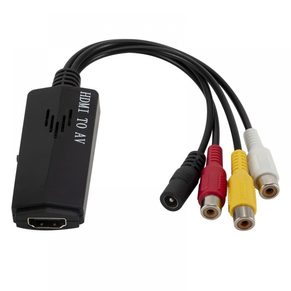 Plug & Play Conference RCA AV to HDMI Converter Support Upscaler 1080P HDTV 