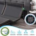 thumbnail image 5 of Queen Adjustable Bed Frame with Massage, Pillow-Tilt, Head and Foot Lift, Adjustable Height Bed Base with Wireless Remote & USB Ports, Zero Gravity , Anti-Snore, Smart APP Control, 5 of 8
