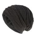 thumbnail image 1 of Gorro de invierno unisex de algodón tejido: cálido y afelpado, moderno, 29 x 25 cm, para mujer/niña, para exterior/casual., 1 of 2