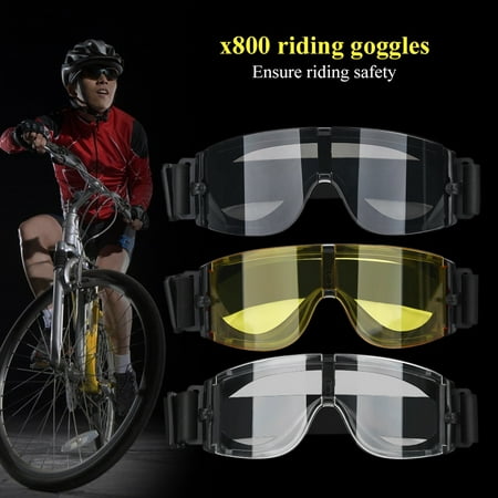 HURRISE Airsoft X800 Goggle Glasses Gx1000,Black/Yellow/Transparent 3