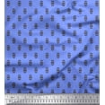 thumbnail image 1 of Soimoi Cotton Cambric Fabric Ikat Small Motif Shirting Decor Fabric Printed Yard 42 Inch Wide, 1 of 1