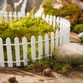 thumbnail image 6 of kjfeif Small Terrarium Decor Bonsai Miniature Dollhouse Fence Accessories Ornament Kit Fairys Wood Garden, Miniature Fairy Garden Fence, DIY Wood Picket Fence Mini Ornament for Dollhouse, 6 of 6