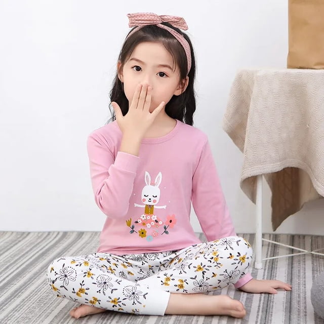 Conjunto de pijama de algodón para niños y niñas, ropa de dormir de dibujos animados, dinosaurio, gato, 4, 6, 8 y 9 años, para invierno, novedad