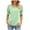 Mint Green, variant on Qiaocaity Summer Tunic Blouses for Women Casual Solid Squareneck Short Sleeve Tops Blouses T Shirt Black L