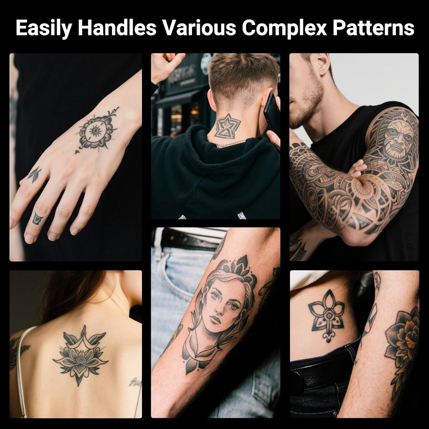 Tattoo Stencil Printer, X8 Thermal Tattoo Transfer Printer with 30pcs Transfer Paper, A4/A5/A6 3-in-1 Wireless Tattoo Machine for Tattoo Artists & Beginners, Compatible with Phone/Tablet/PC