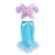 thumbnail image 1 of Vestido de princesa de la Sirenita de la película de Disney para niña, disfraz de cosplay de Ariel para niño, ropa de carnaval, fiesta de cumpleaños y Halloween Fivean unisex, 1 of 2