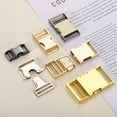 thumbnail image 4 of 2 Pcs Metal Quick Side Release Buckle, 14mm/0.6" Collar Buckles, Light Gold, 4 of 5