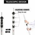 thumbnail image 4 of Poste telescópico de aluminio ajustable para exteriores, 230 cm, 4 secciones, resistente y fácil de usar, 4 of 5