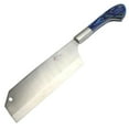 thumbnail image 2 of TheBoneEdge 12' Chef Kitchen Cleaver Knife Blue Packawood Handle Stainless Steel, 2 of 3