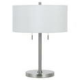 thumbnail image 2 of Cal Lighting BO-2450TB-BS Lampe de Table en Métal 60 X 2 Calais&44; Finition Acier Brossé, 2 of 4
