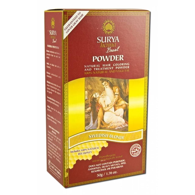 Tinte para el cabello Surya Brasil Henna Powder Swedish Blonde 50g