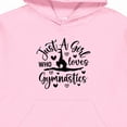 thumbnail image 3 of Inktastic Just a Girl Who Loves Gymnastics Youth Hoodie Sweatshirt, 3 of 4