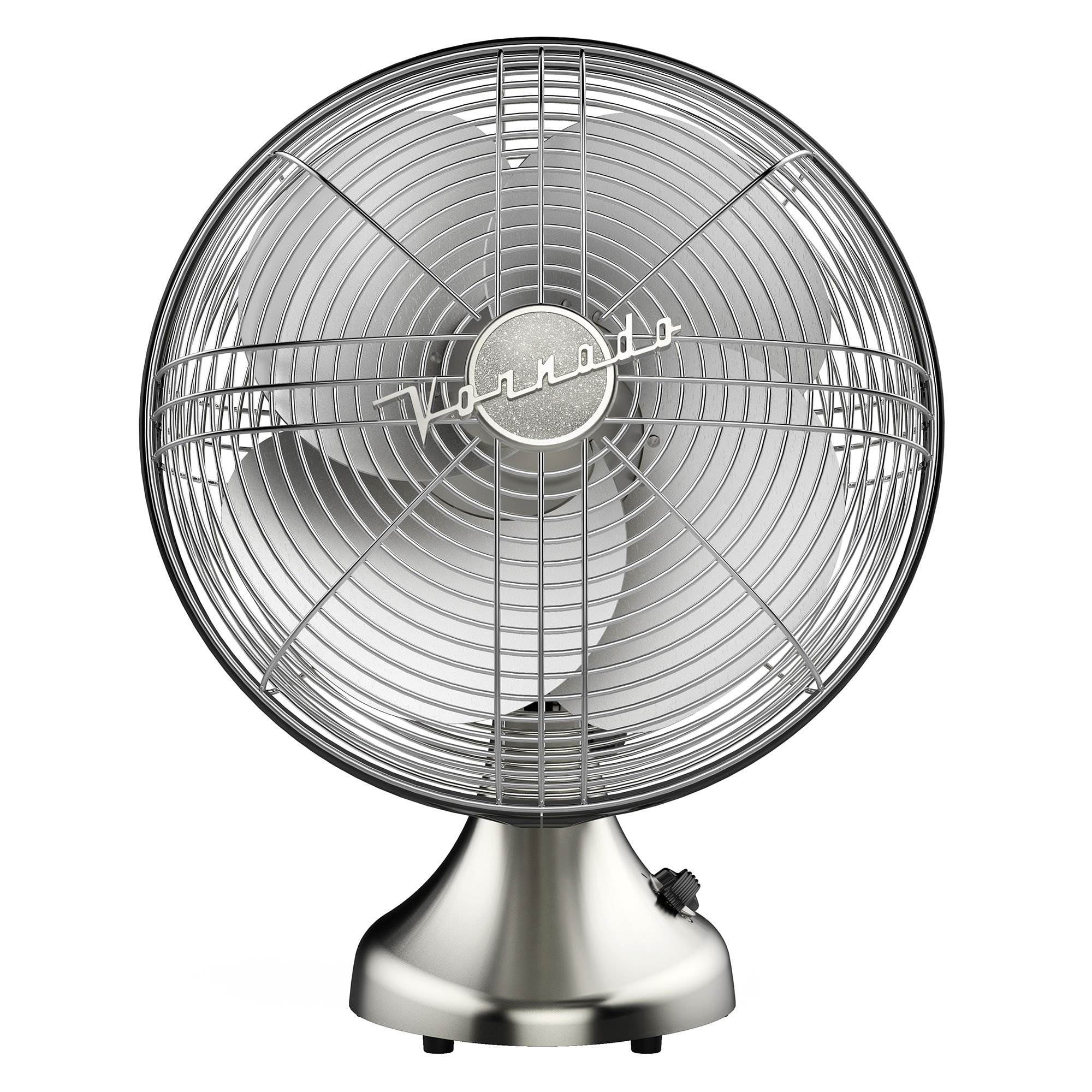 Vornado Silver Swan Vintage Deco Oscillating Room Fan, Brushed
