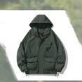 thumbnail image 6 of Thousandth Heavy Duty Hooded Work Jacket for Men Plus Size Windproof Water Repellent Outdoor Coat with Zipper Travel Hiking Outerwear, 6 of 8