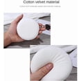 thumbnail image 3 of LinenLoon 4.13 Inch Powder Puff, Ultra Soft Large Round Velour Smooth Apply Puff with Strap, Washable Body Powder Puff (6Pcs）, 3 of 5