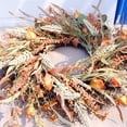 thumbnail image 2 of Sinyiin 24 Inch Fall Wreath Front Door Wreath Harvest Wheat Grain Garland Autumn Wreaths for Wedding Wall Home Thanksgiving Decor, 2 of 8