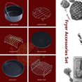 thumbnail image 2 of Pièces d'Accessoires pour Friteuse à Air Chaud, Kit d'Accessoires Multifonctionnels 6 en 1 pour Friteuse à Air, Fonctionnalité de Haute Précision, 2 of 8