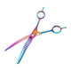 thumbnail image 5 of Tijeras curvas para cortar el pelo de perros, de colores, para peluquería. 7 pulgadas, 5 of 9