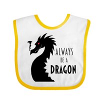 Inktastic Always Be a Dragon Boys or Girls Baby Bib