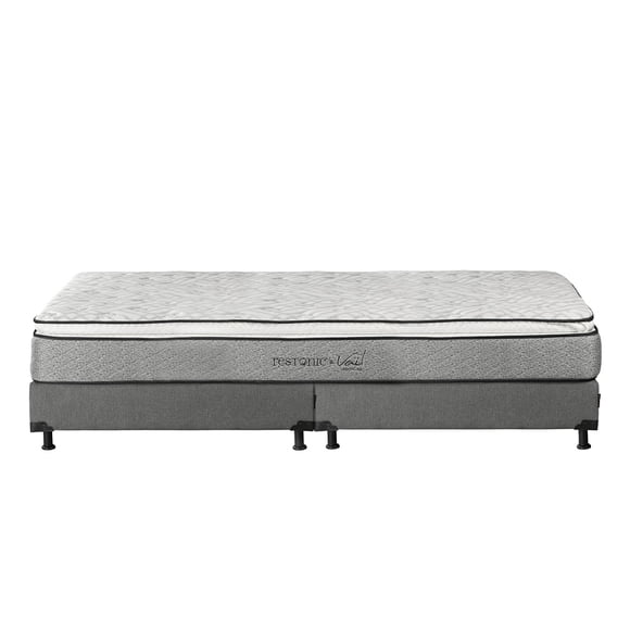 Colchón King Size Restonic Vail + Box Base Cama Dicasa